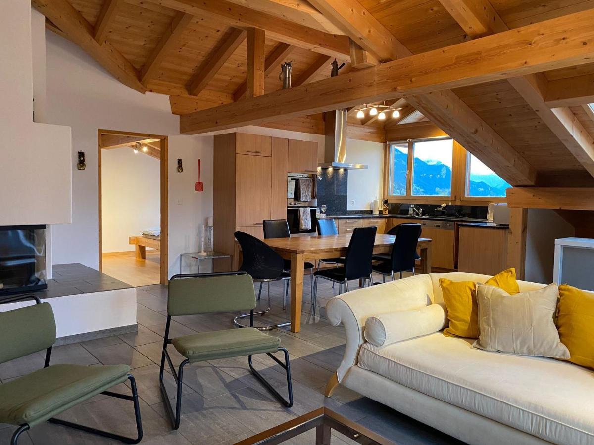 Attic In The Alps Apartment Luzein ภายนอก รูปภาพ