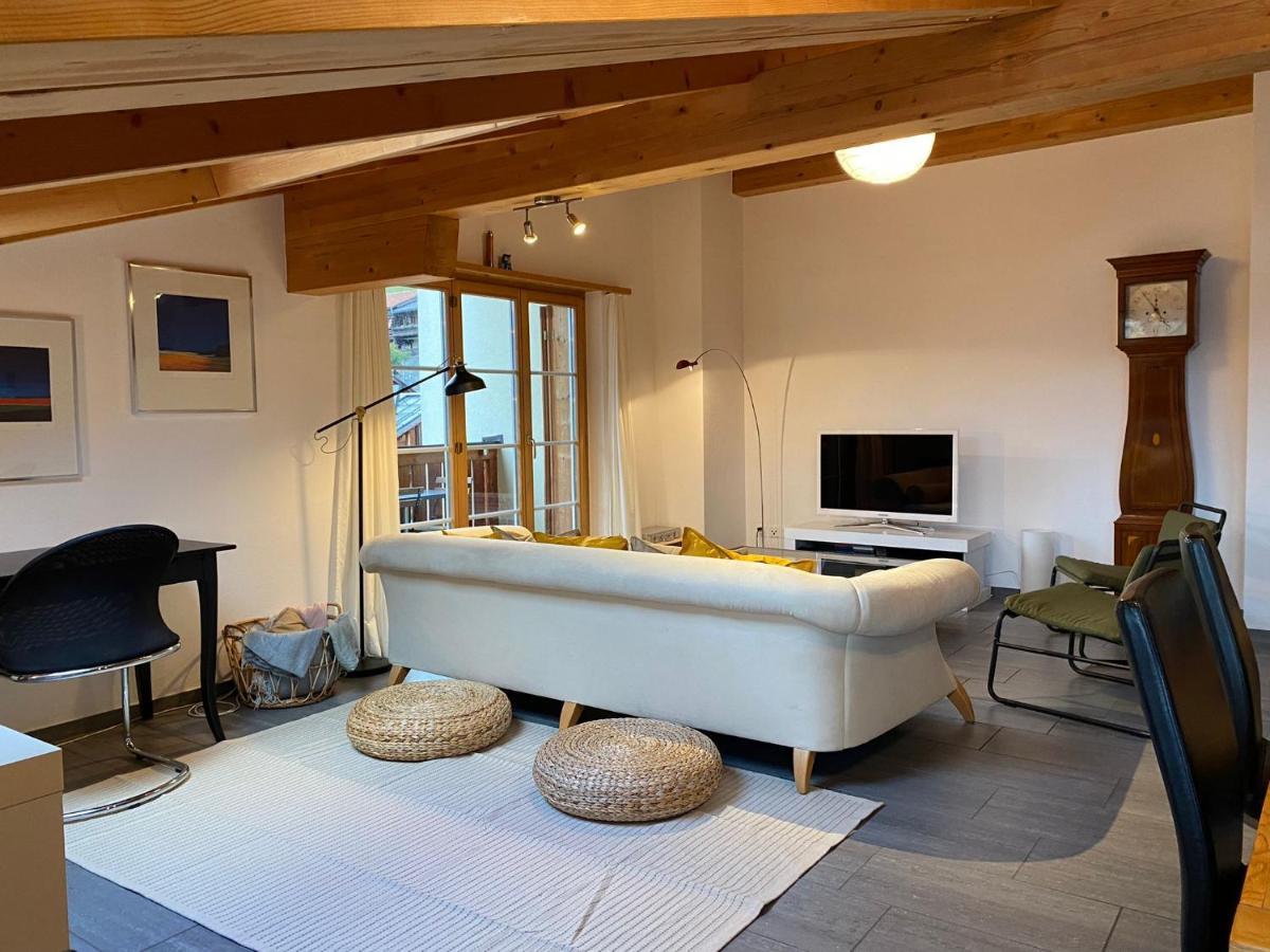Attic In The Alps Apartment Luzein ภายนอก รูปภาพ
